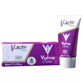 Hot V-Active - stimuláló intim krém nőknek (50ml)