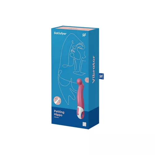 Satisfyer Petting Hippo - akkus, vízálló vibrátor (pink)