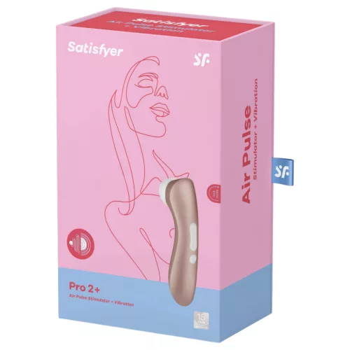 Satisfyer Pro 2+ - akkus csiklóizgató vibrátor (barna)