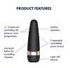Satisfyer Pro 3+ - vízálló, akkus csiklóizgató vibrátor (fekete)