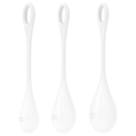 Satisfyer Yoni Power 1 - gésagolyó szett - fehér (3 részes)   Satisfyer Yoni Power 1 - gésagolyó szett - fehér (3 részes)