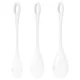 Satisfyer Yoni Power 1 - gésagolyó szett - fehér (3 részes)