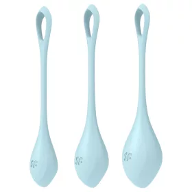   Satisfyer Yoni Power 2 - gésagolyó szett - kék (3 részes)