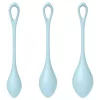 Satisfyer Yoni Power 2 - gésagolyó szett - kék (3 részes)