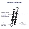 Satisfyer Love Beads - gyöngyös anál dildó szett (fekete)