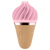 Satisfyer Sweet Treat - akkus, forgó csikló vibrátor (pink-barna)