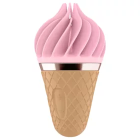   Satisfyer Sweet Treat - akkus, forgó csikló vibrátor (pink-barna)