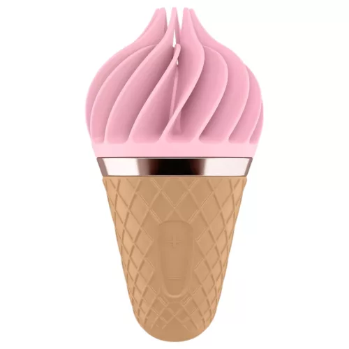 Satisfyer Sweet Treat - akkus, forgó csikló vibrátor (pink-barna)