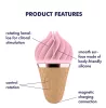 Satisfyer Sweet Treat - akkus, forgó csikló vibrátor (pink-barna)