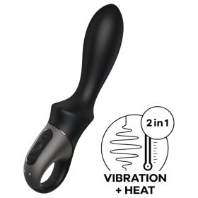   Satisfyer Heat Climax - okos, melegítő anál vibrátor (fekete)