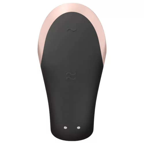 Satisfyer Double Love - okos, rádiós párvibrátor (fekete)