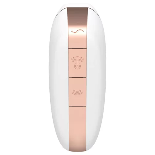 Satisfyer Love Triangle - okos léghullámos csiklóizgató (fehér)