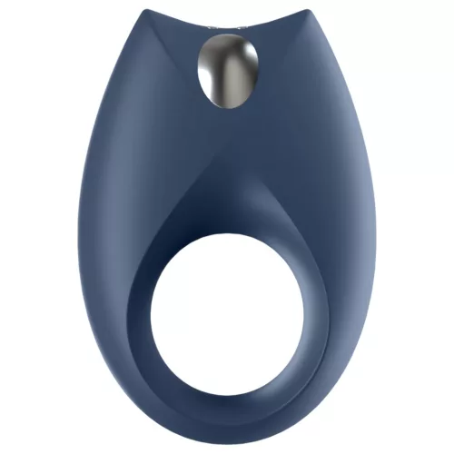 Satisfyer Royal One – App-vezérelt vibrációs péniszgyűrű, férfiaknak (kék)