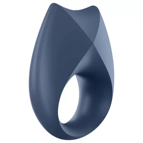Satisfyer Royal One – App-vezérelt vibrációs péniszgyűrű, férfiaknak (kék)
