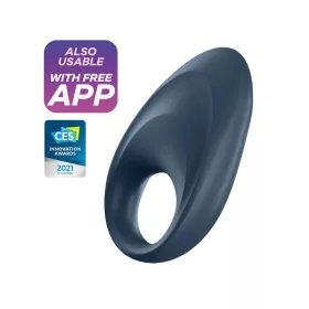   Satisfyer Mighty One - okos vibrációs péniszgyűrű (kék)