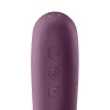 Satisfyer Dual Kiss - 2in1, hüvelyi és csikló vibrátor (lila)