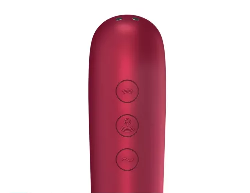 Satisfyer Dual Love - okos hüvelyi és csikló vibrátor (piros)