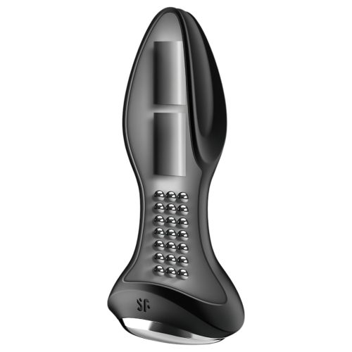 Satisfyer Rotator Plug 2 - gyöngyös anál vibrátor (fekete)