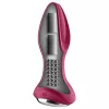 Satisfyer Rotator Plug 2 - akkus, gyöngyös anál vibrátor (piros)