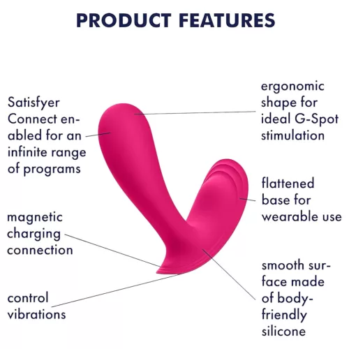 Satisfyer Top Secret - okos 2 motoros vibrátor (pink)
