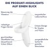 Satisfyer Bold Lover - akkus, vízálló ujj vibrátor (fehér)