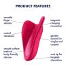 Satisfyer High Fly - akkus, vízálló csikló vibrátor (pink)