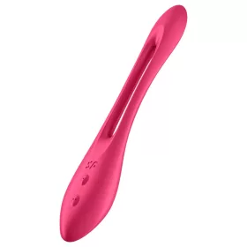   Satisfyer Elastic Joy - akkus, flexibilis párvibrátor (piros)