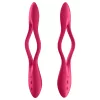 Satisfyer Elastic Joy - akkus, flexibilis párvibrátor (piros)