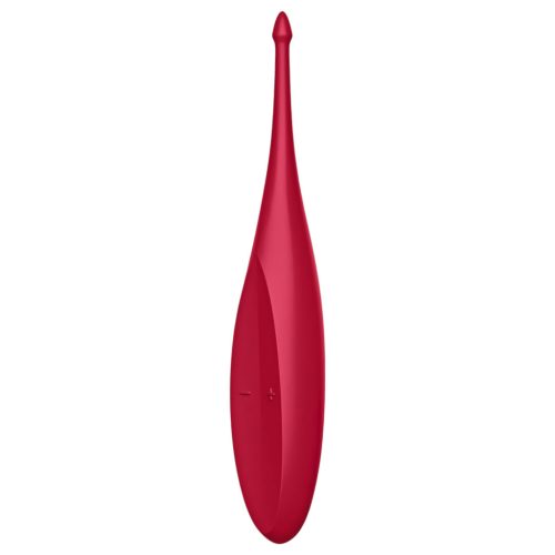 / Satisfyer Twirling Fun - akkus, vízálló csikló vibrátor (piros)