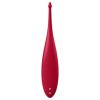 / Satisfyer Twirling Fun - akkus, vízálló csikló vibrátor (piros)