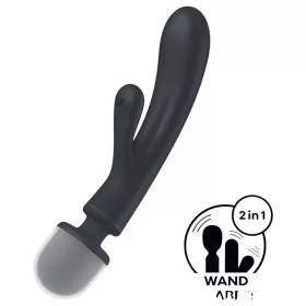   Satisfyer Triple Lover - G-pont és masszírozó vibrátor (ezüst)