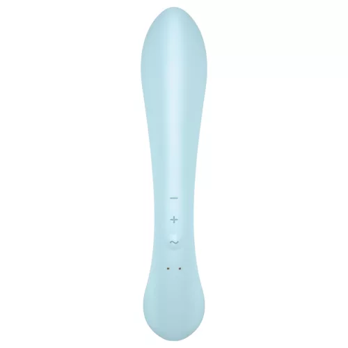 Satisfyer Triple Oh - akkus, csiklókaros vibrátor (kék)