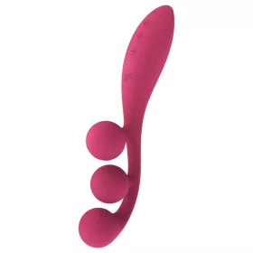   Satisfyer Tri Ball 1 - akkus, multifunkciós vibrátor (piros)