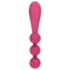 Satisfyer Tri Ball 1 - akkus, multifunkciós vibrátor (piros)