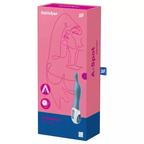 Satisfyer A-Mazing 1 - akkus, A-pont vibrátor (kék)
