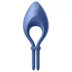 Satisfyer Bullseye - okos vibrációs péniszgyűrű (kék)