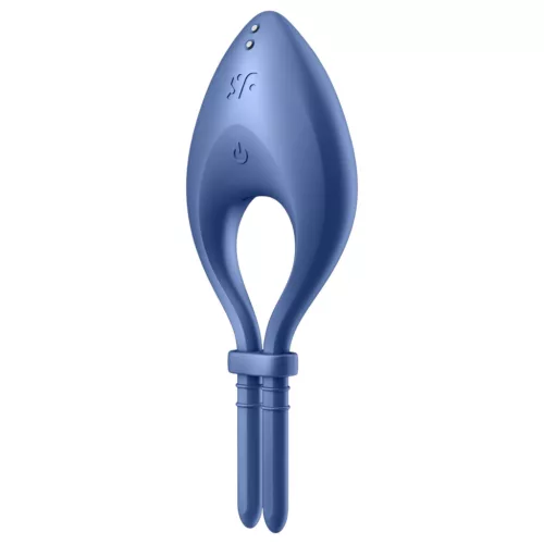 Satisfyer Bullseye - okos vibrációs péniszgyűrű (kék)