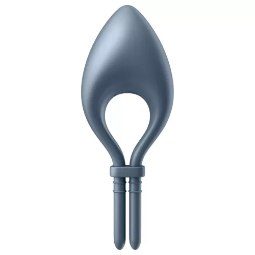 Satisfyer Bullseye - okos vibrációs péniszgyűrű (szürke)