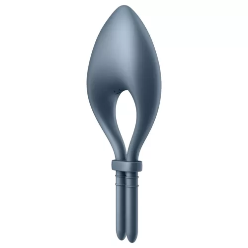 Satisfyer Bullseye - okos vibrációs péniszgyűrű (szürke)