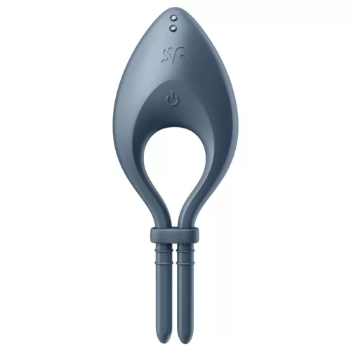 Satisfyer Bullseye - okos vibrációs péniszgyűrű (szürke)