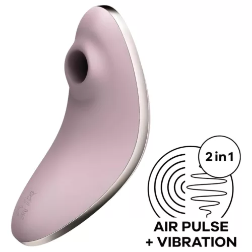 Satisfyer Vulva Lover 1 - léghullámos csikló vibrátor (viola)