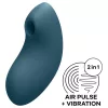 Satisfyer Vulva Lover 2 - akkus léghullámos csikló vibrátor (kék)