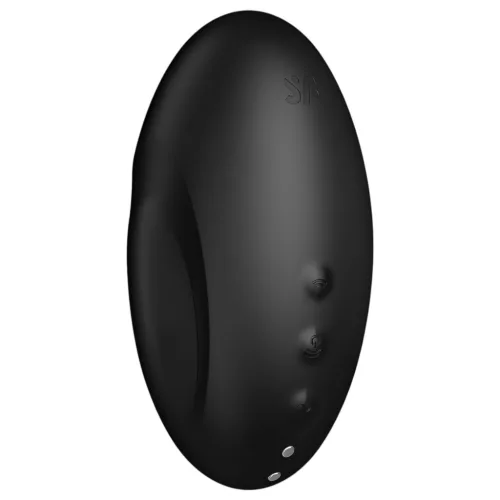 Satisfyer Vulva Lover 3 - léghullámos csiklóizgató (fekete)