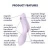 Satisfyer Curvy Trinity 2 - léghullámos 2in1 vibrátor (lila)