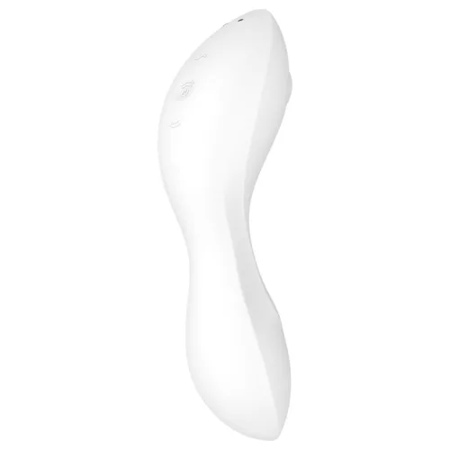 Satisfyer Curvy Trinity 5+ - okos 2in1 vibrátor (fehér)