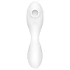 Satisfyer Curvy Trinity 5+ - okos 2in1 vibrátor (fehér)