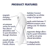 Satisfyer Curvy Trinity 5+ - okos 2in1 vibrátor (fehér)
