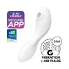 Satisfyer Curvy Trinity 5+ - okos 2in1 vibrátor (fehér)