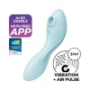 Satisfyer Curvy Trinity 5+ - okos 2in1 vibrátor (kék)