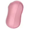 Satisfyer Cotton Candy - léghullámos csikló vibrátor (korall)